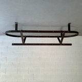 Large Industrial Brushed Steel Kitchen Utility Pot Rack
