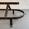 Large Industrial Brushed Steel Kitchen Utility Pot Rack
