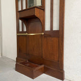 Early 20th Century Arts And Crafts Oak Entryway Hall Tree