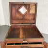 Large Antique Industrial Oak Machinist Tool Chest Cabinet
