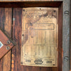Large Antique Industrial Oak Machinist Tool Chest Cabinet