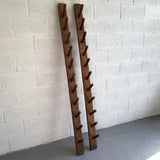 Rustic Industrial Pegged Pine Wall Racks