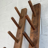 Rustic Industrial Pegged Pine Wall Racks