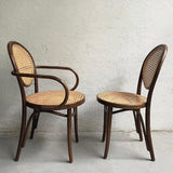 Bentwood And Cane Bistro Dining Chairs Attributed To Thonet