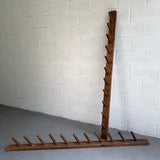 Rustic Industrial Pegged Pine Wall Racks