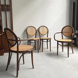 Bentwood And Cane Bistro Dining Chairs Attributed To Thonet