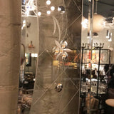 Scalloped Glass Frame Venetian Mirror