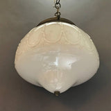 Decorative Milk Glass Pendant