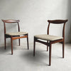 Eric Wørts Model 112 Rosewood Cow Horn Chairs