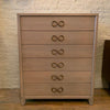 Mid Century Pickled Mahogany Highboy Dresser By Red Lion Furniture