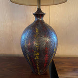Midcentury Brutalist Art Pottery Table Lamp
