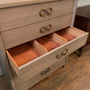 Mid Century Pickled Mahogany Highboy Dresser By Red Lion Furniture