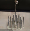 Tubular Chrome Chandelier