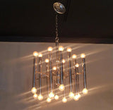 Tubular Chrome Chandelier