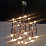 Tubular Chrome Chandelier