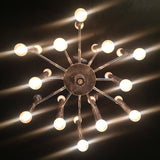 Tubular Chrome Chandelier