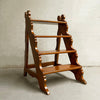 Antique Craftsman Maple Library Step Ladder