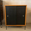 Paul McCobb Planner Group Maple Sliding Door Cabinet