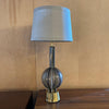 Mid Century Modern Striped Glass Table Lamp