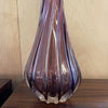 Tall Amethyst Murano Art Glass Swung Vase