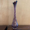 Tall Amethyst Murano Art Glass Swung Vase