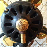 Brass G.E. Table Fan