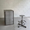 Industrial Brushed Steel Tool Cabinet