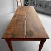 Antique Rustic English Walnut Farm Table