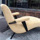 Mid Century Chaise Longue