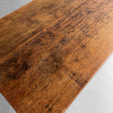 Antique Rustic English Walnut Farm Table