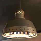 Faceted Mirror Factory Pendant Light
