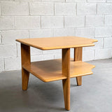 Russel Wright Tiered Maple Corner Table