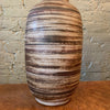 Mid Century Modern Art Pottery Swirled Gourd Table Lamp By Gordon Martz