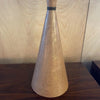 Pair Of Midcentury Leather Hourglass Table Lamps