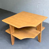 Russel Wright Tiered Maple Corner Table