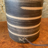 Mid Century Modern Art Pottery Swirled Earthen Tone Table Lamp By Gordon Martz