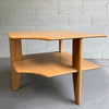 Russel Wright Tiered Maple Corner Table