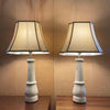 White Porcelain Leg Table Lamps With Shades