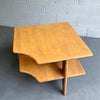 Russel Wright Tiered Maple Corner Table