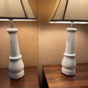 White Porcelain Leg Table Lamps With Shades