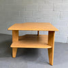 Russel Wright Tiered Maple Corner Table