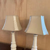 White Porcelain Leg Table Lamps With Shades