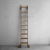 Industrial Rolling Oak Library Ladder by Putnam