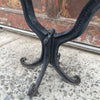 Cast Iron And Glass Table