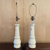 White Porcelain Leg Table Lamps With Shades