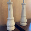 White Porcelain Leg Table Lamps With Shades