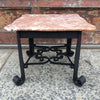 Wrought Iron And Marble Table