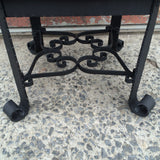 Wrought Iron And Marble Table