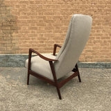 Scandinavian Walnut Recliner