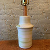 Mid Century Modern Art Pottery Swirled Green Table Lamp By Gordon Martz